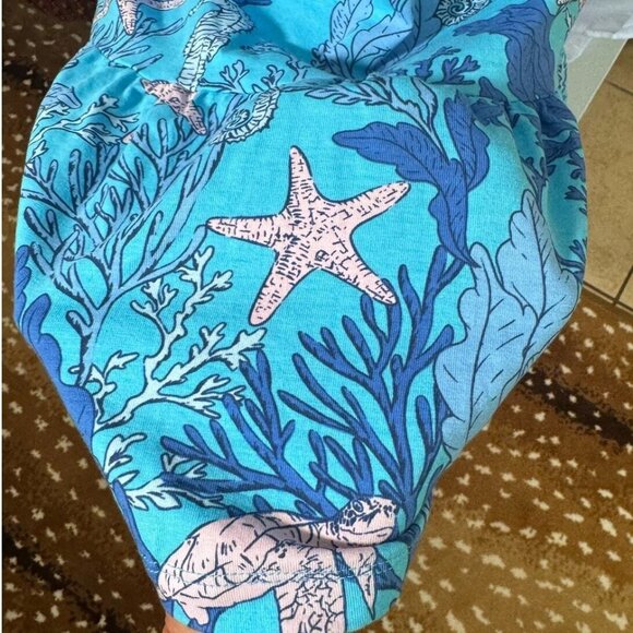 NWT Pappagallo Sleeveless Tank Dress XS Ruffled Hem Nautical Resort Travel Beach - Picture 6 of 10